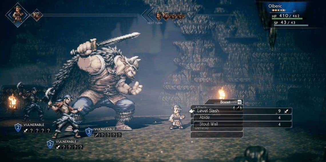 Octopath Traveler Battle Olberic