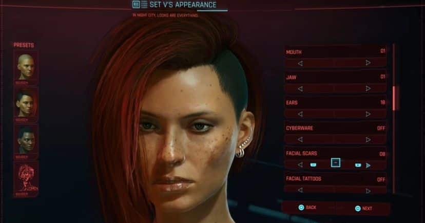 cyberpunk 2077 character creation