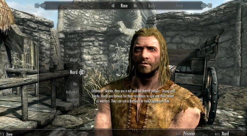 rpgs with character creation skyrim