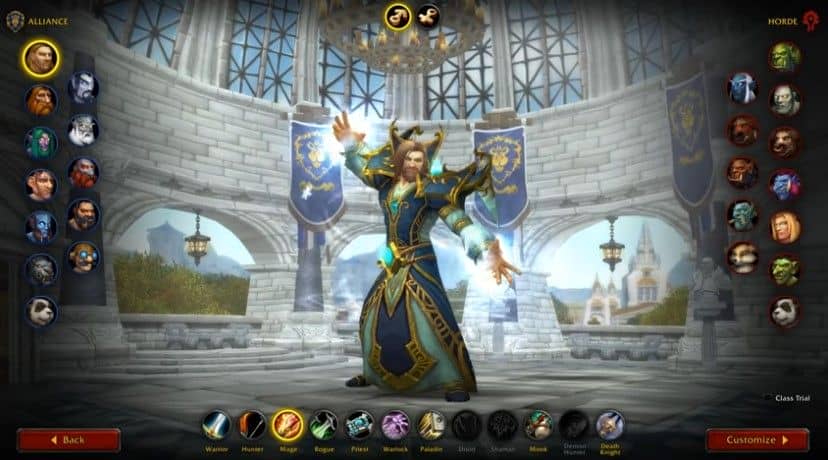 world of warcraft character customisation